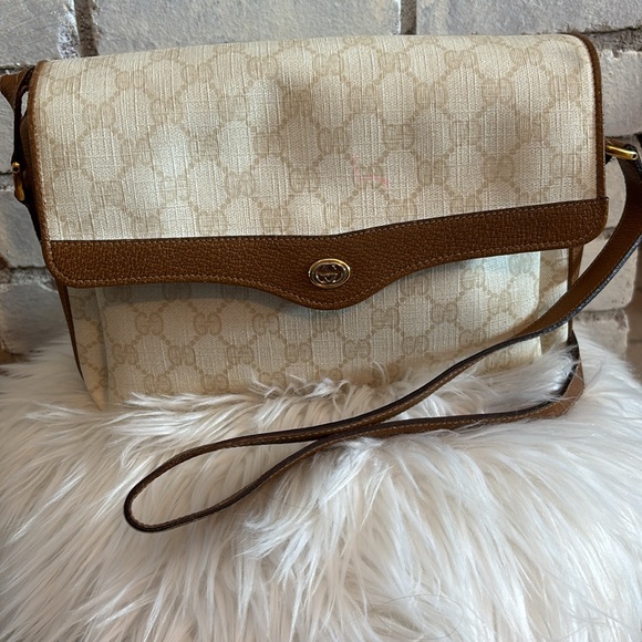Vintage GUCCI Monogram Crossbody Bag - Picture 1 of 13